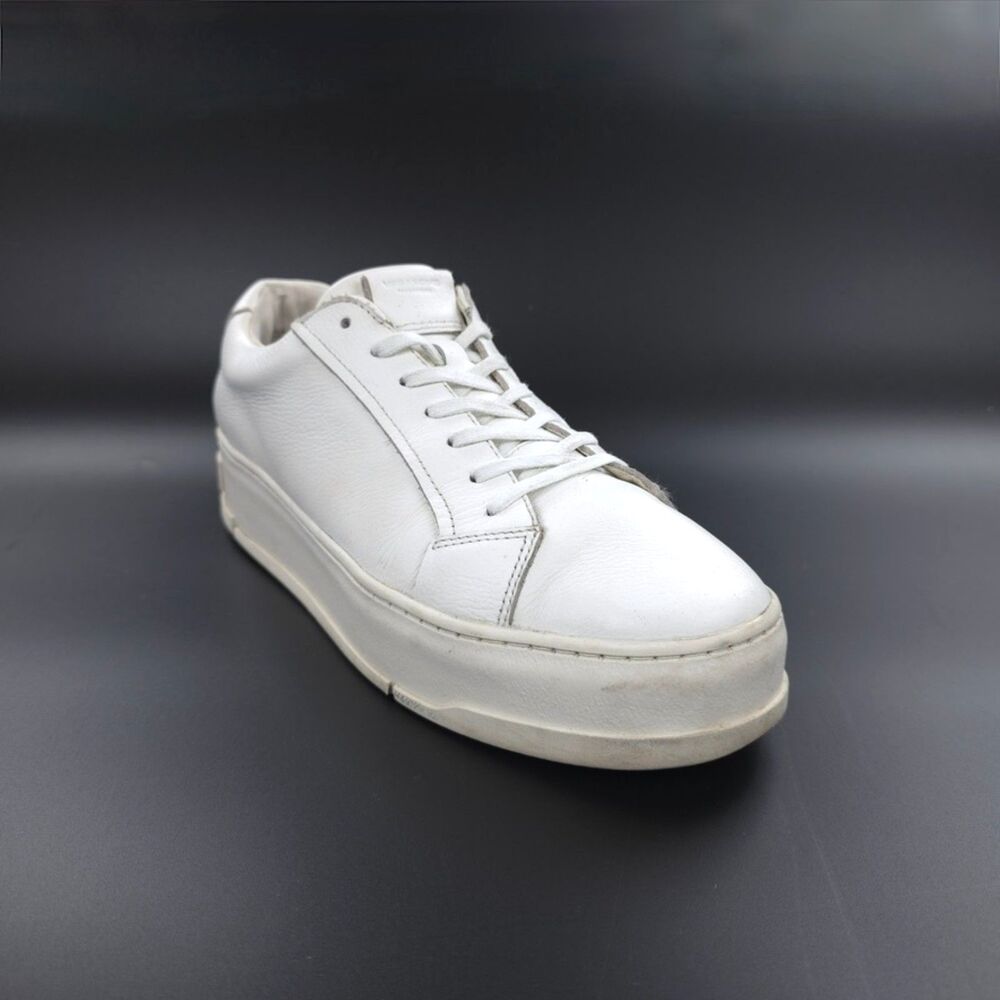 VAGABOND Judy Platform Sneakers White Leather Minimal Quiet Luxury Clean Girl 12
